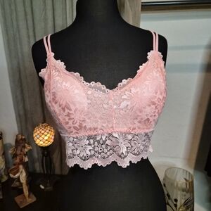 Lace Bralette in Pink